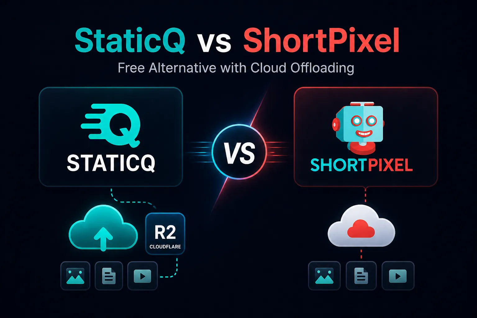 StaticQ vs ShortPixel: Free Alternative with Cloud Offloading