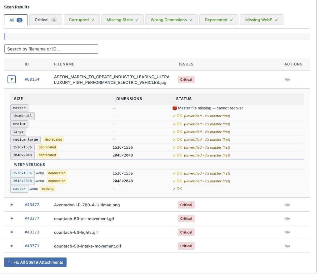 StaticQ Scanner screen